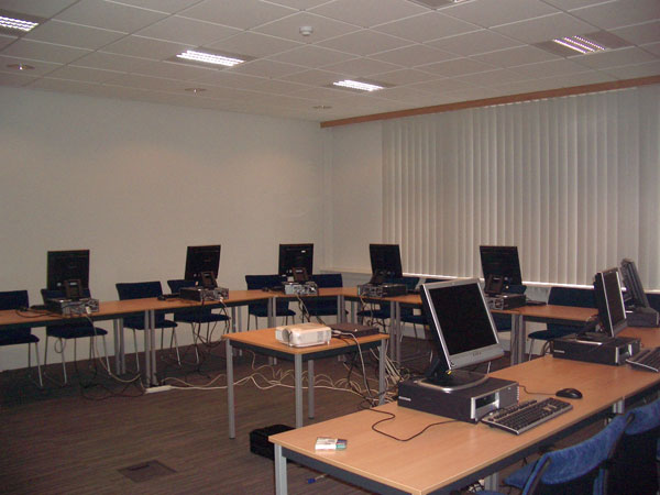 One of the training rooms